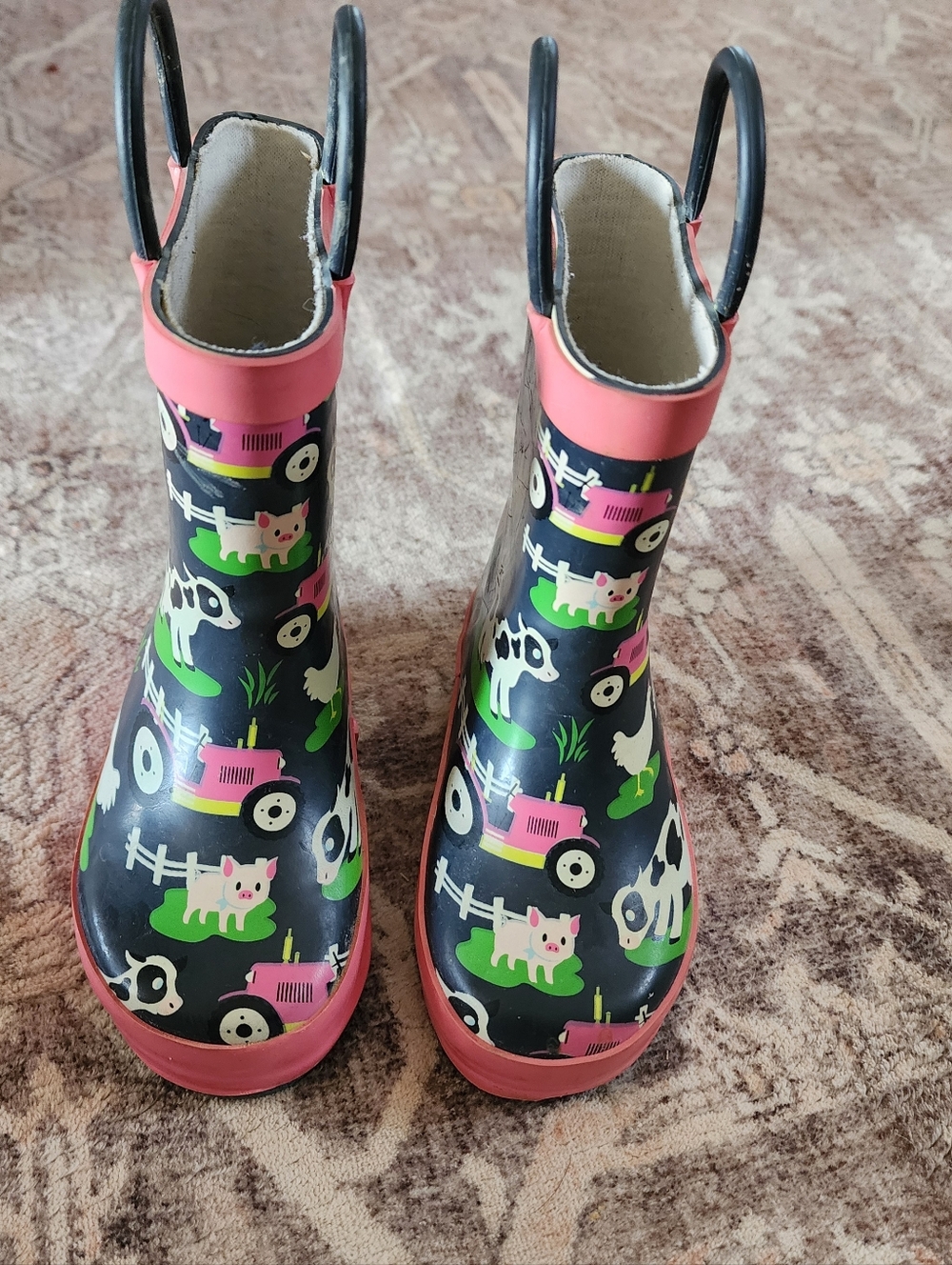 Western Chief Kids "Farm Fun" Rain Boots